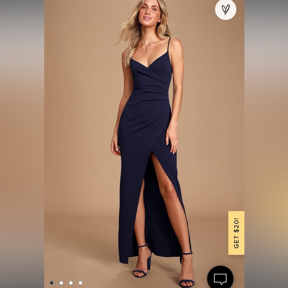 Lulu’s Navy Blue Maxi Dress